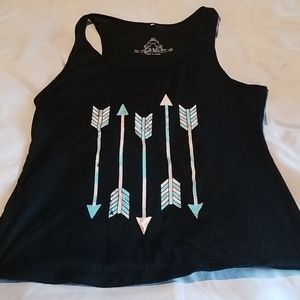 Cute pink and blue arrows tank top